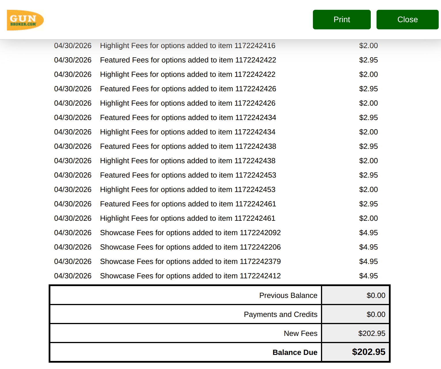 202 in gunbroker fees and nothing to show for it 202 in gunbroker fees and nothing to show for it