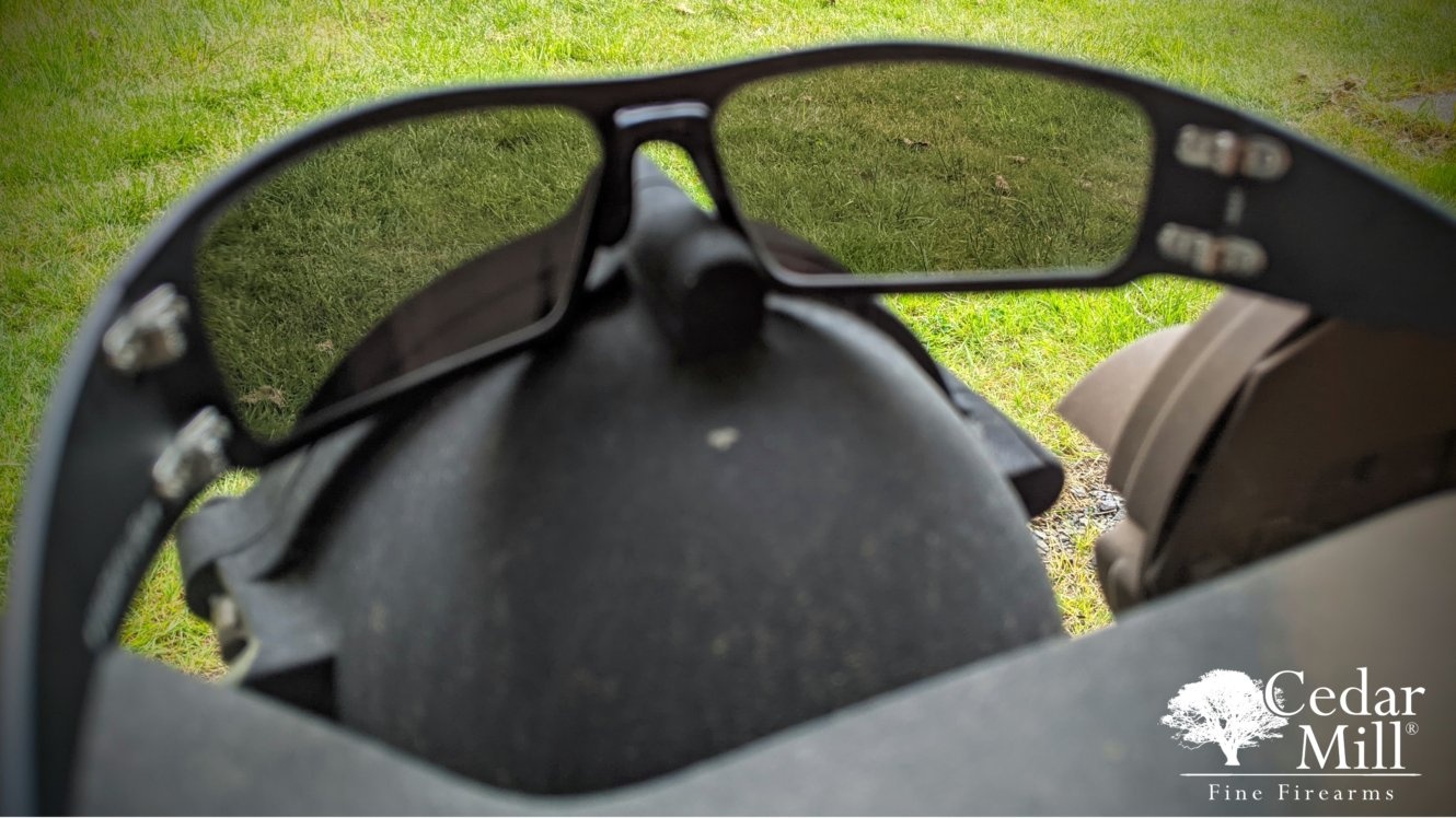 Review of the Patriotic Gatorz Magnum- Black Frame With American Flag Smoked Polarized lens clarity
