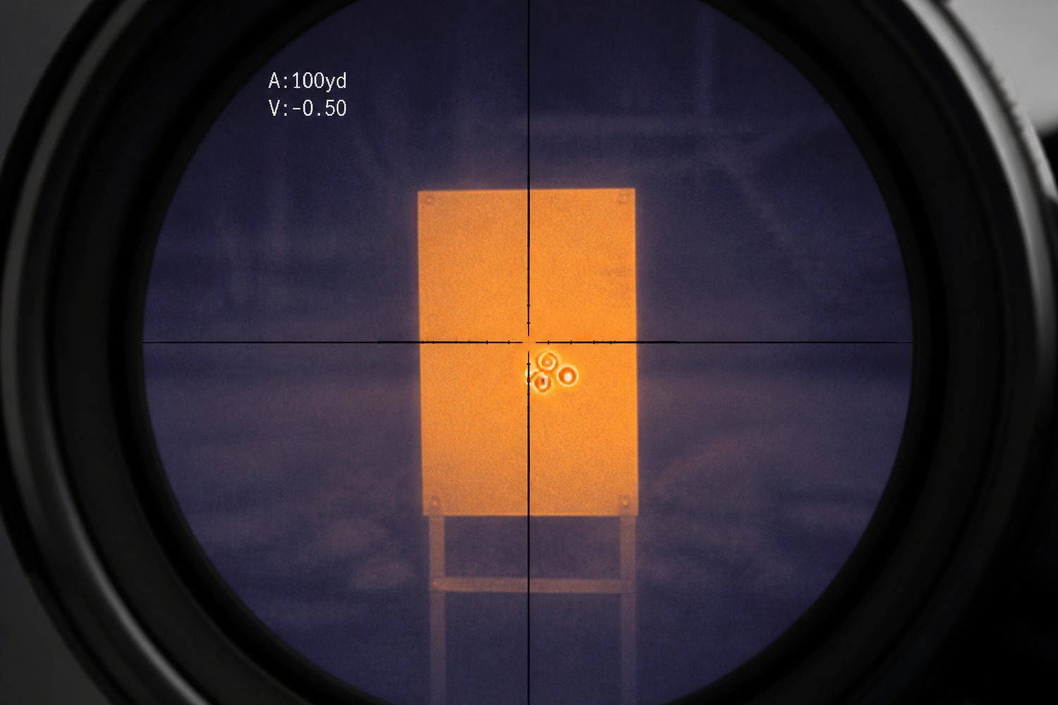Thermal display while zeroing the Impact 150
