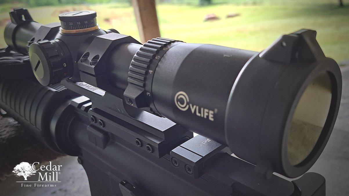 CVLIFE EagleFeather 1-8x24 LPVO Rifle Scope closed up side view-2