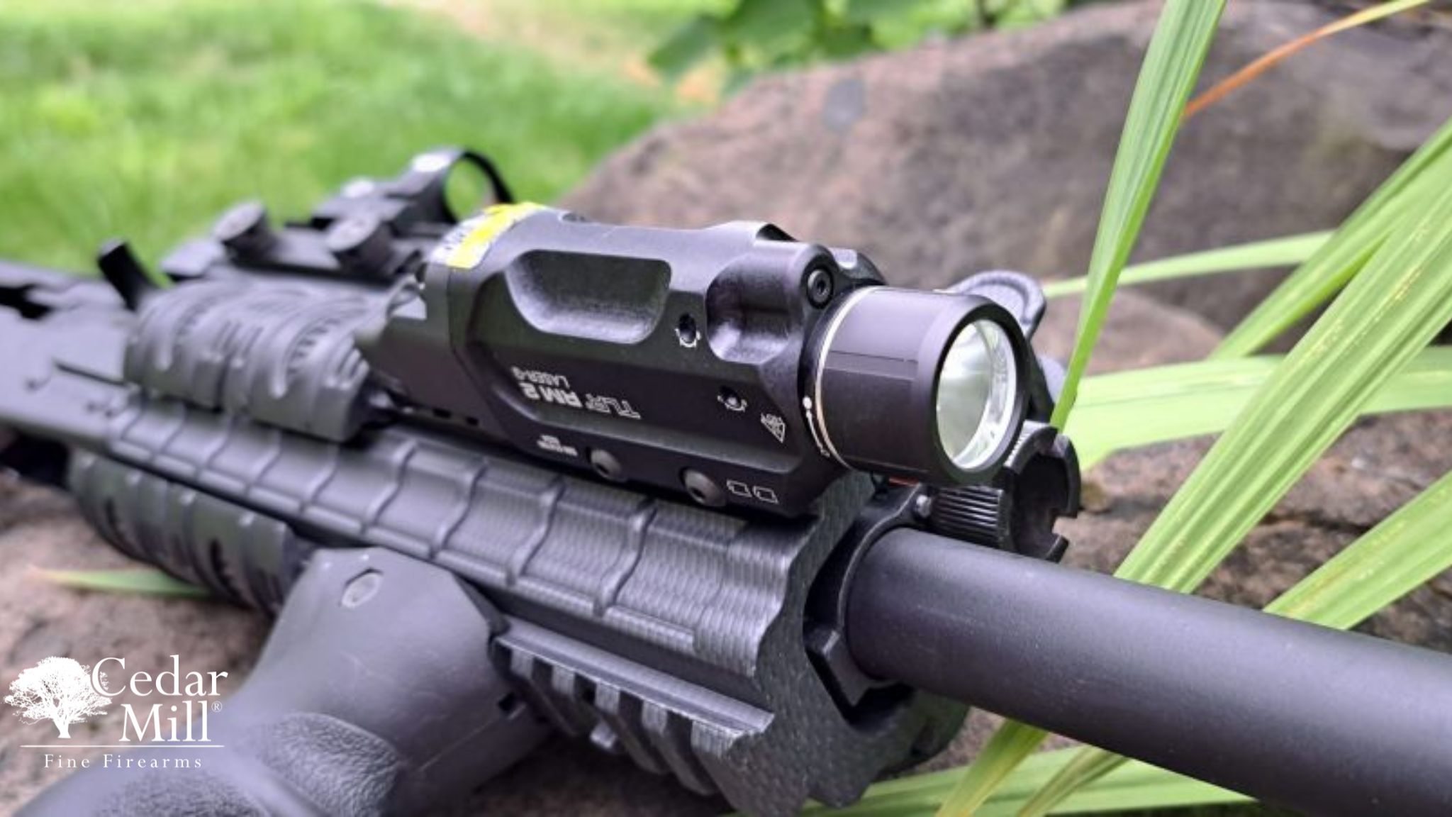 Streamlight TLR RM-2® GUN LIGHT - Tactical Light with Integrated Green Aiming Laser Aerial View (2)