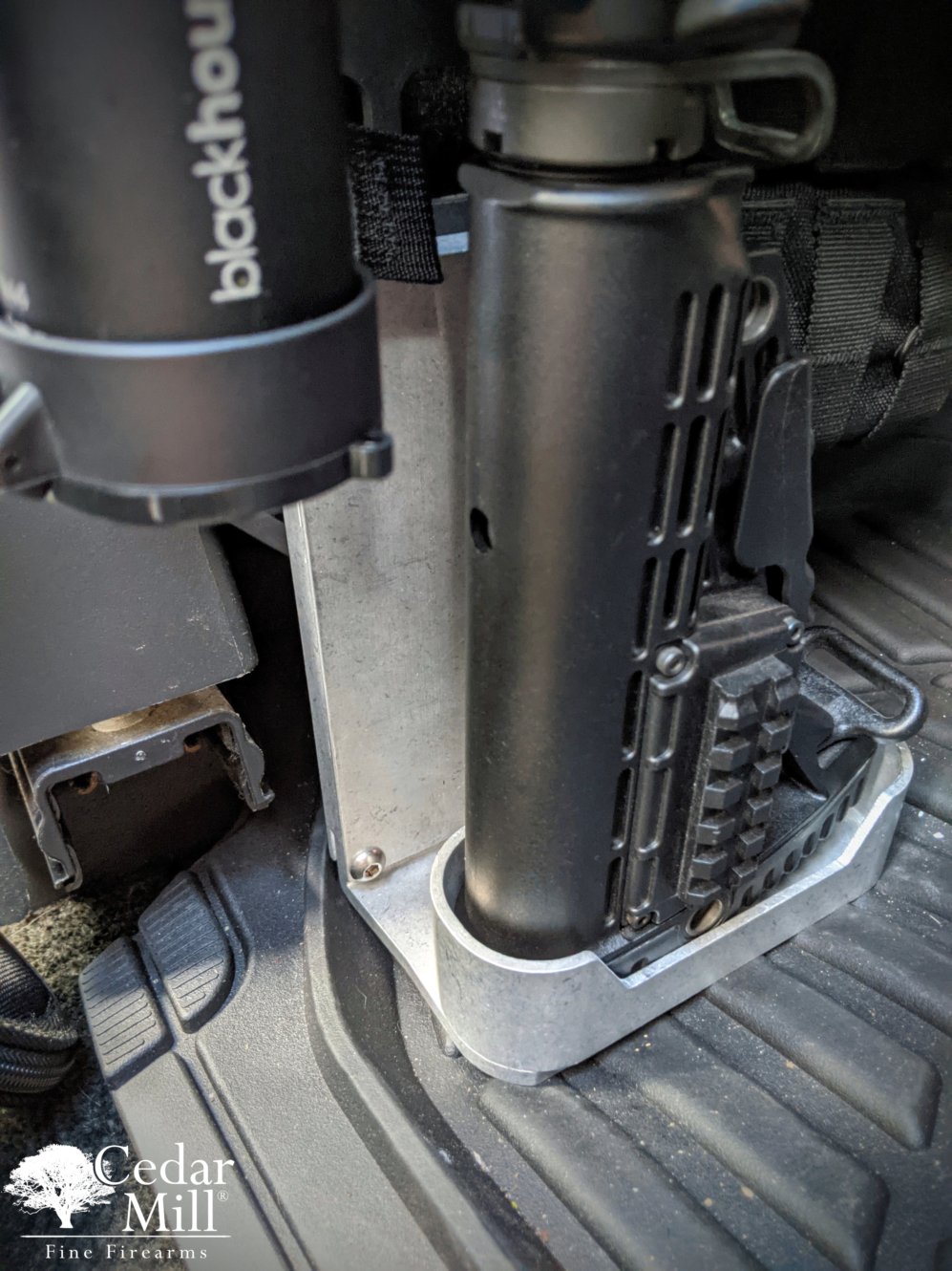 Grey Man Tactical - Vehicle Hunting Gun Rack RMP Package Buttstock Cup
