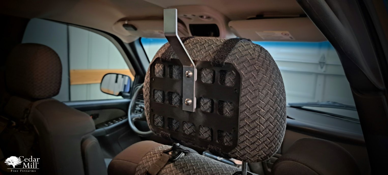Greyman Vehicle Seat Back RMP - Tough Hook Plate Carrier Hanger Helmet Hook