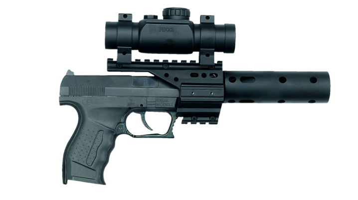 a pistol handgun