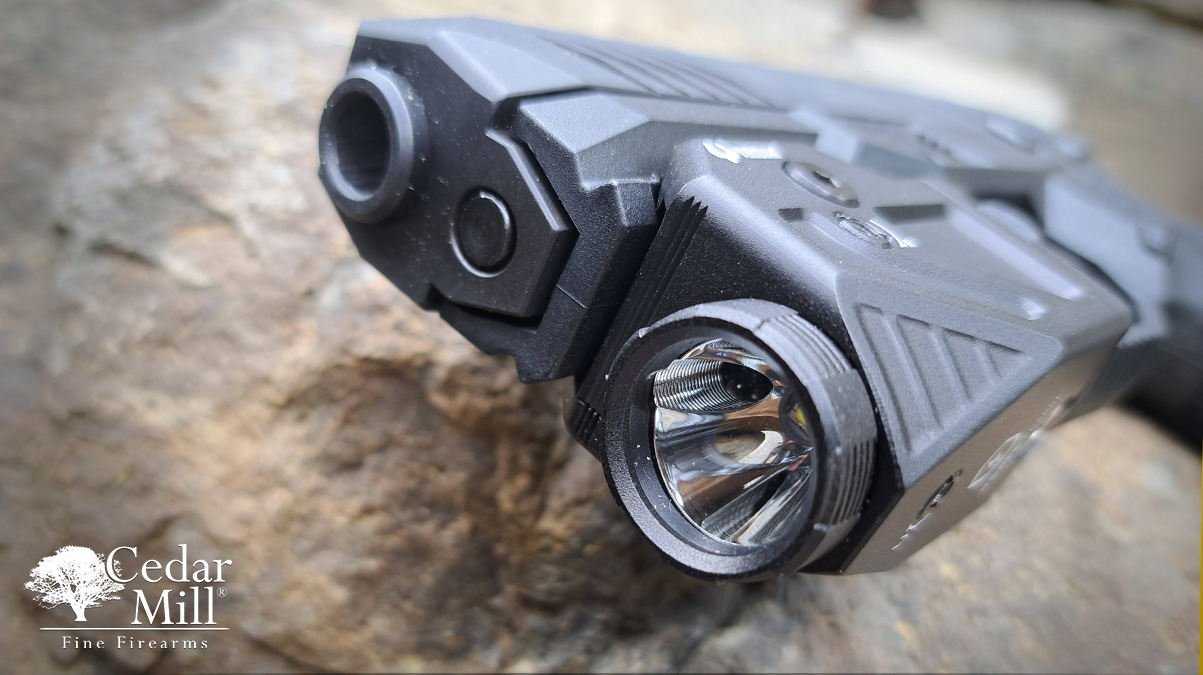 Viridian C5L Laser and Light Combo with SAFECharge Close up front-view 